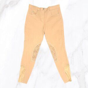 Piper by SmartPak Women's‎ Khaki Knee Patch Breeches, Size 32R